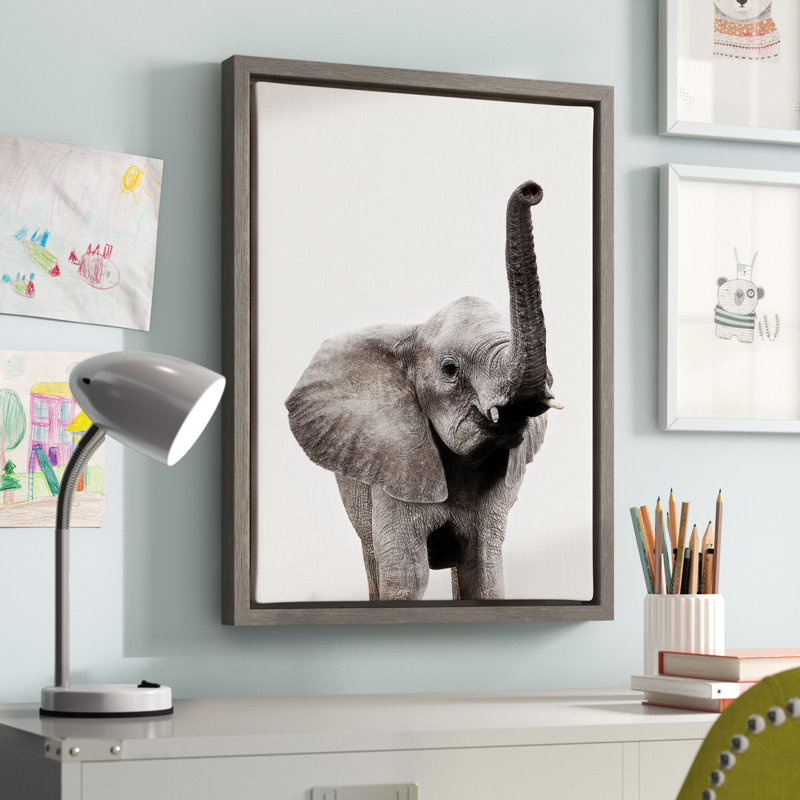 "Animal Studio Elephant" par Amy Peterson, reproduction d'art sur toile encadrée