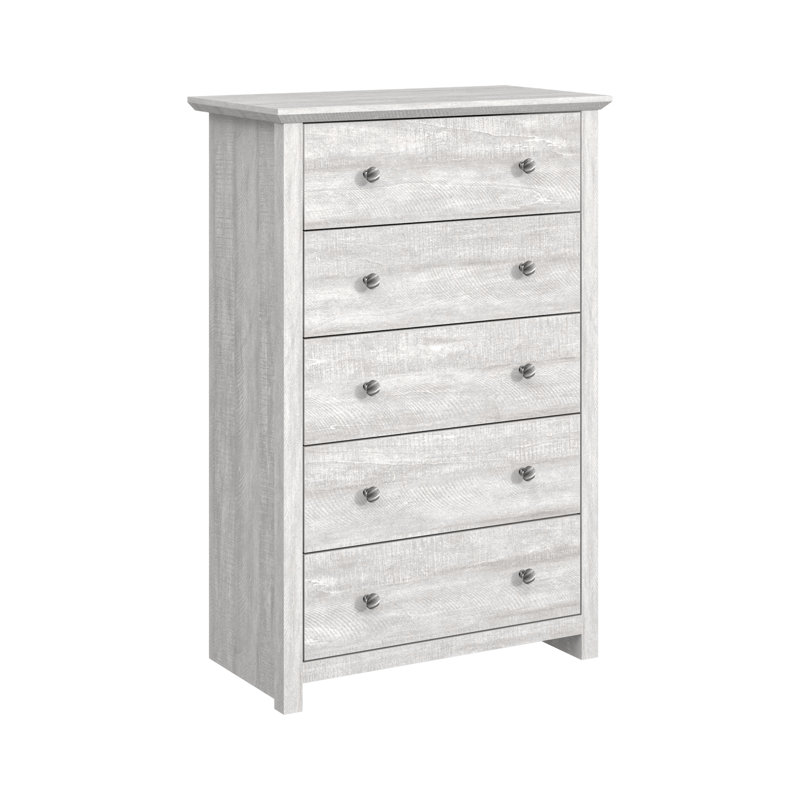 Commode à 5 tiroirs 31,1 po Scott, Chêne gris cendré