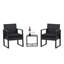  Rectangular 2 - Person 16.5" Long Bistro Set with Cushions-1438179121
