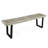 Patio Dining Bench With Iron Legs-1675978023
