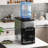 Countertop Top Loading Water Cooler Dispenser with Built-in Ice Maker,44 Lbs in 24H Ice Production & Hot/Cold Water Dispenser,Energy Star 3-5 Gallons Capacity with Smart Frostguard & Whisperquiet Tech (Black)