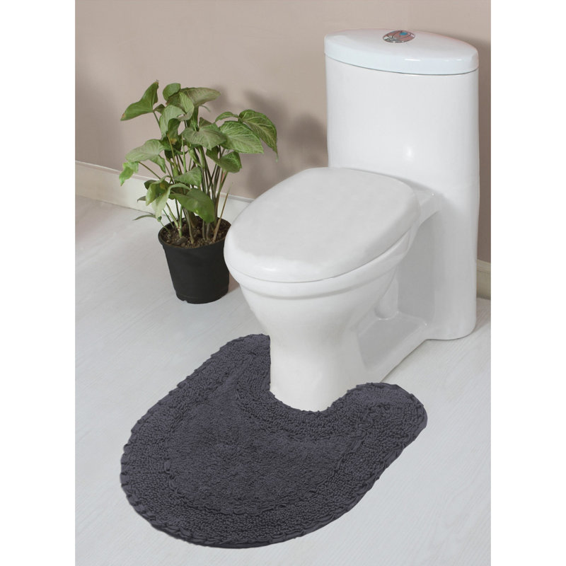 Tapis en coton Concetta, Gris