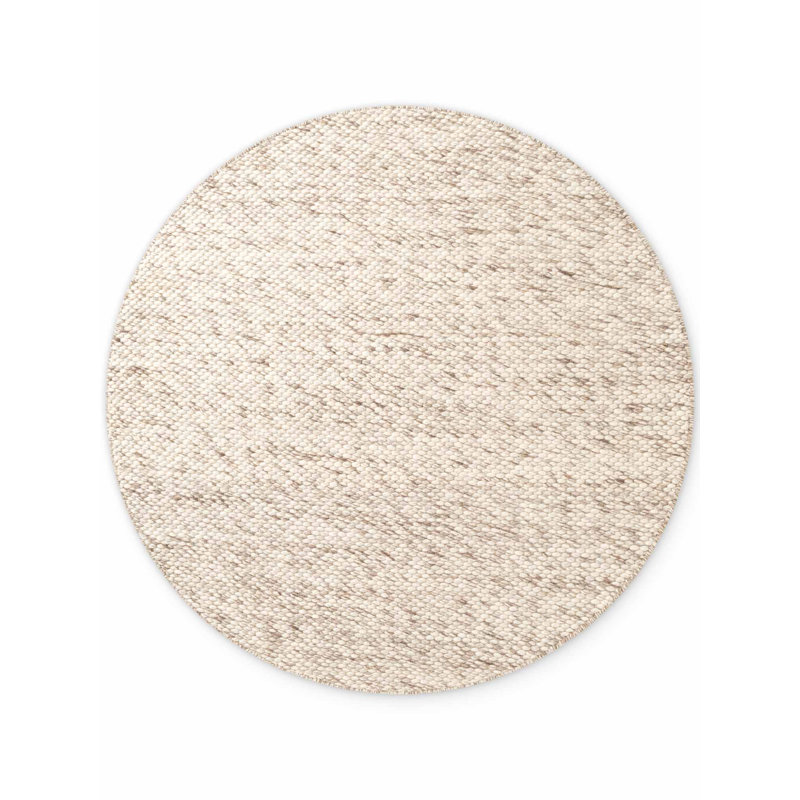 Lyon Wool Hand Woven Area Rug, Brown, Round 160 cm