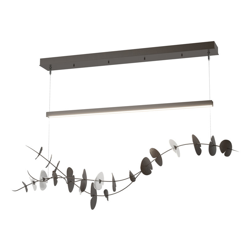 Lily 1 - Light Pendant, Dark Smoke, Oil Rubbed Bronze