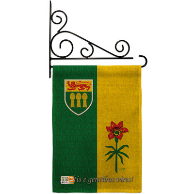Double Sided 18.5'' H x 13'' W Burlap Flag Set