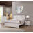 Farmhouse Rustic Style Antique White & Brown Queen Size Panel 1Pc Bed Wooden Bedroom Furniture