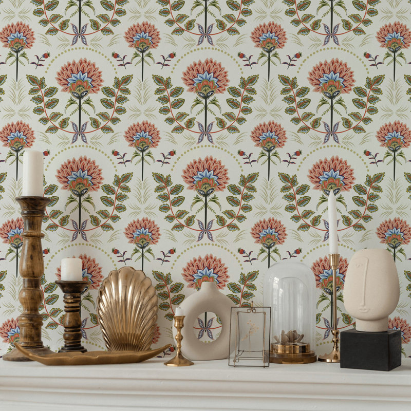 Papier peint botanique Boho Blossom