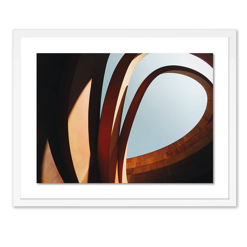 Twist II Print by Vitaliy Paykov, White, 19" H x 24" W x 1.5" D