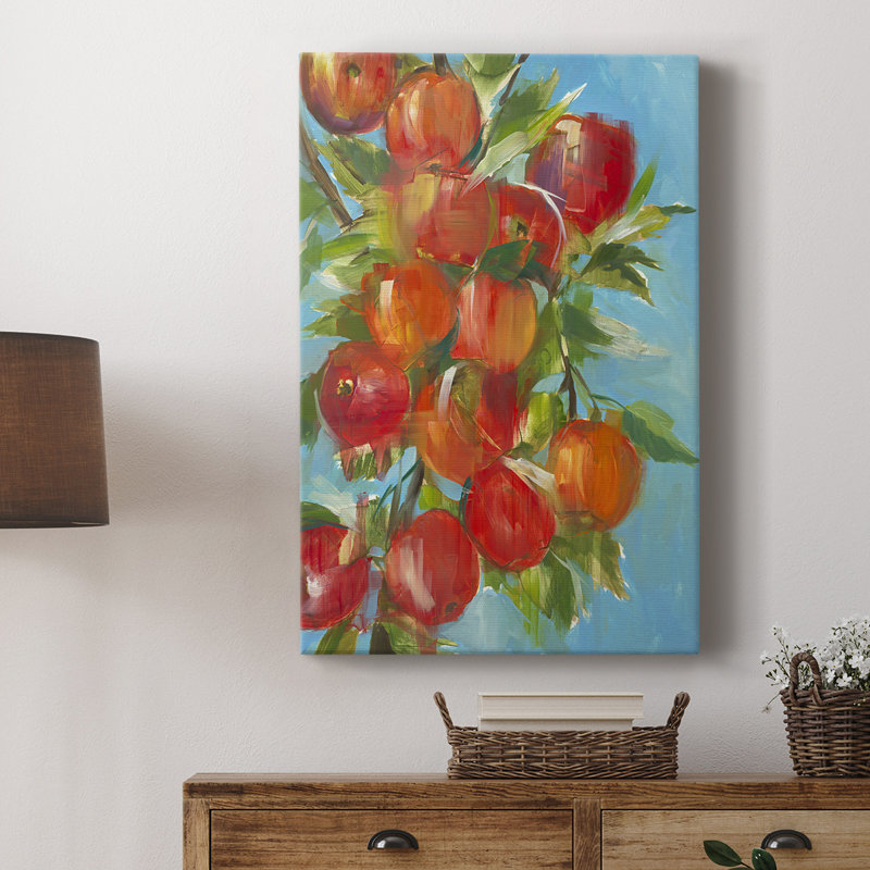 Une pomme par jour - Cavas enveloppés de galerie, H 18 po x l 12 po
