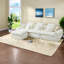 Canapé d'angle modulaire en boucle blanche surdimensionnée, 330 cm (129,8 pouces), confort moderne pour le salon-1283716434