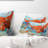 Wind Blows All - Abstract Printed Throw Pillow