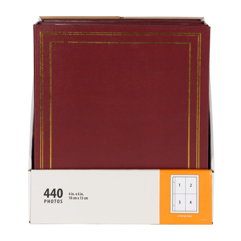 Ensemble d'albums photo traditionnel, Rouge