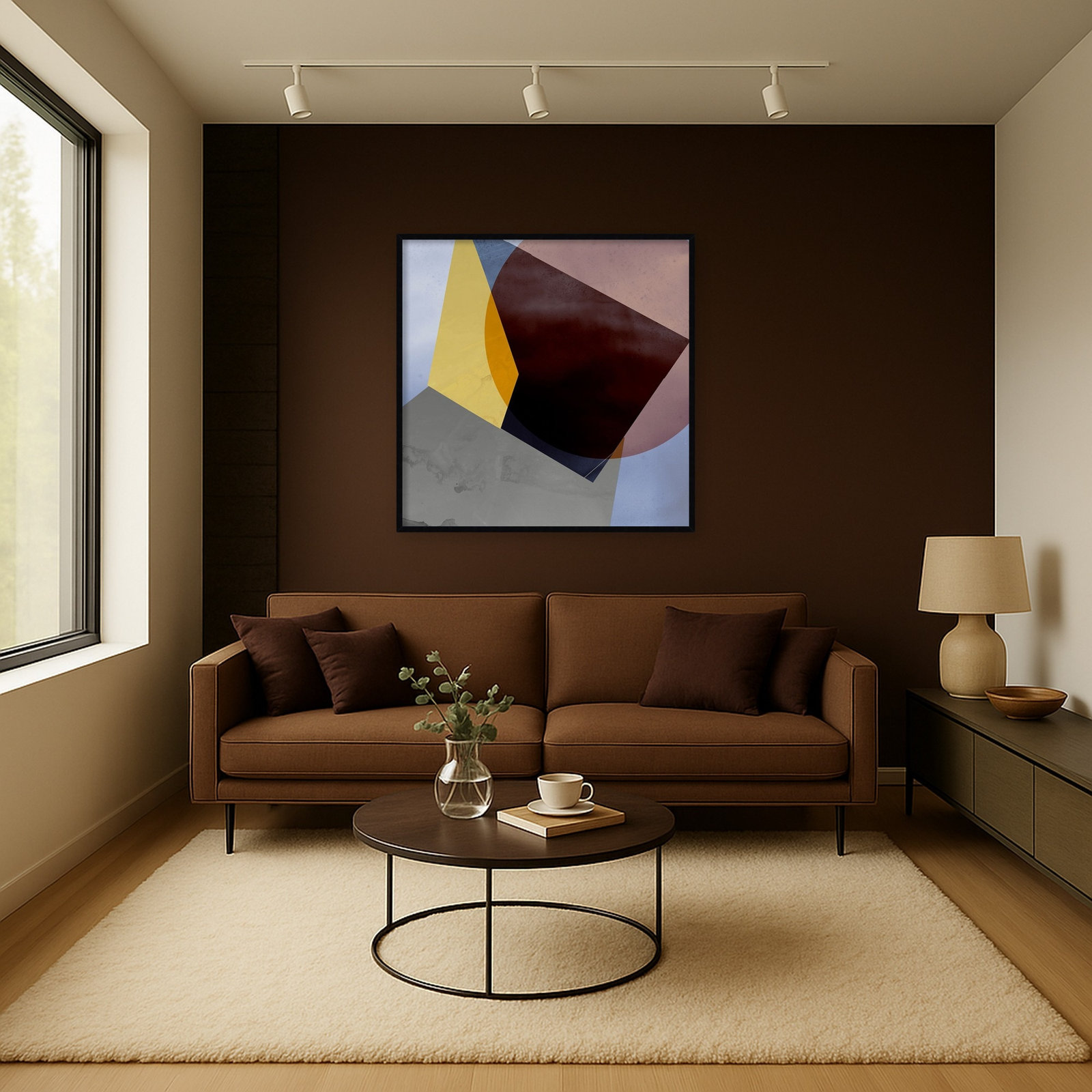 Flagler "Essentially Minimal II" Print, 41" H x 41" W, Black