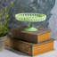 Présentoir à gâteaux en verre jadeite fabriqué à la main 8,5 po Martha Stewart Highbrook