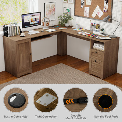 Britanni L-Shaped Executive Desk