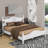 Queen Size Wood Platform Bed-710674288