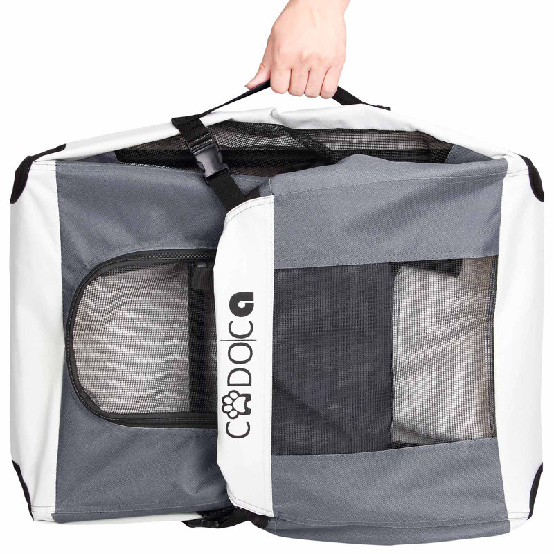 Billingham Collapsible Pet Carrier with 2 Doors, 42cm H x 60cm W x 42cm D