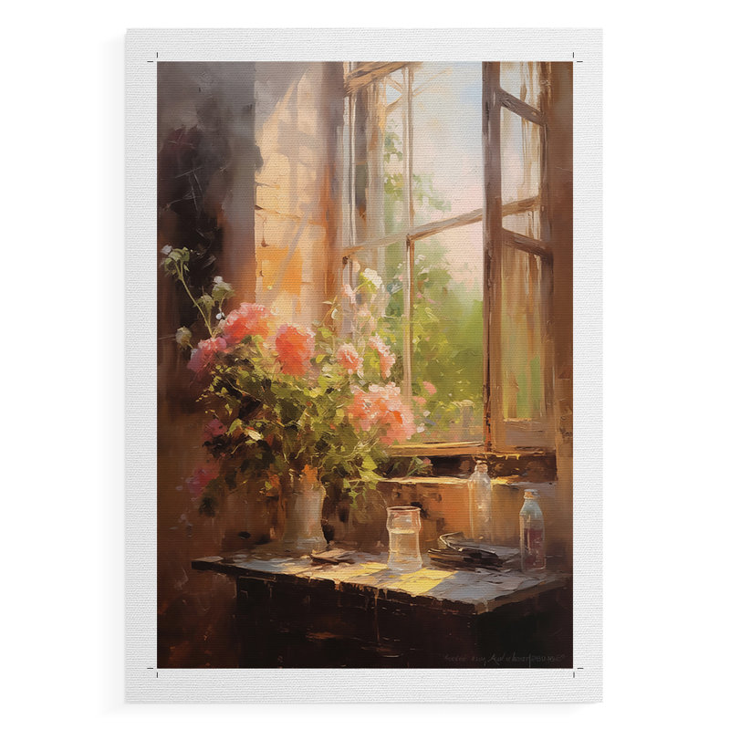 FLORAL Series DCCL XXVI - Impression sur toile seulement - NON-CADRE, H 27 po x l 18 po