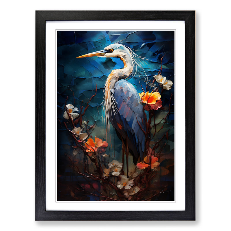 Heron Orphism - Framed Print
