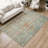 Machine Washable Indoor/Outdoor Chantille ACN2310 Abstract Rug-407579792