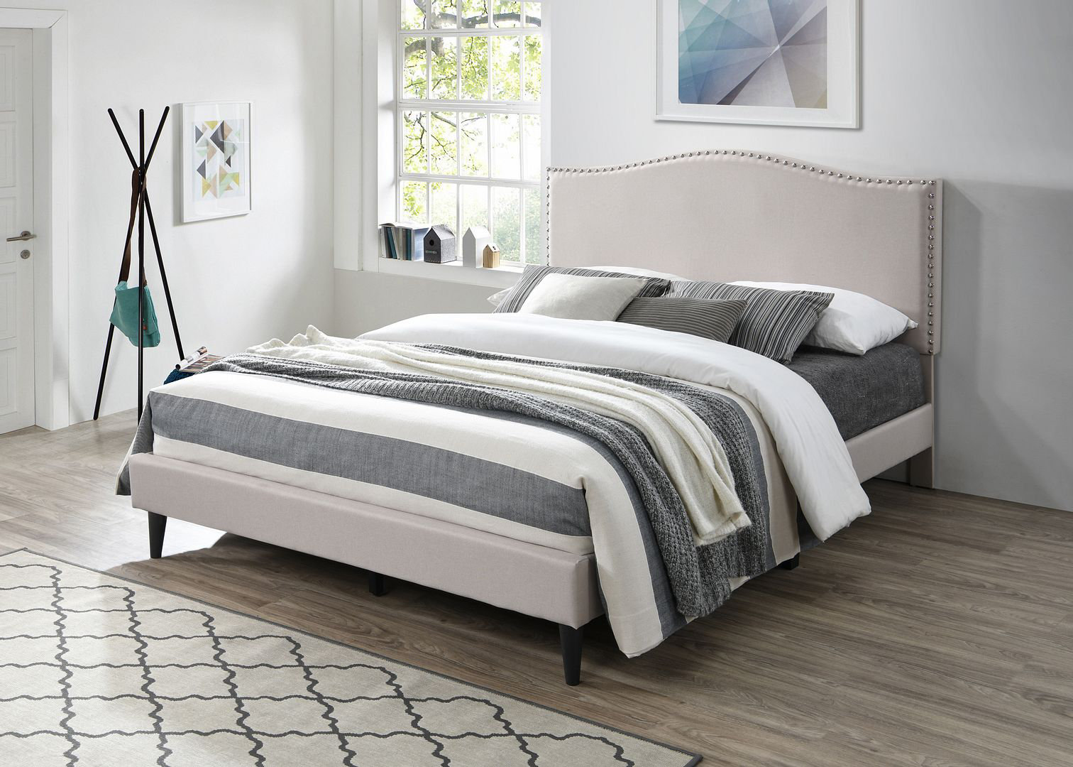 Red Barrel Studio® Longmeadow Upholstered Platform Bed & Reviews | Wayfair