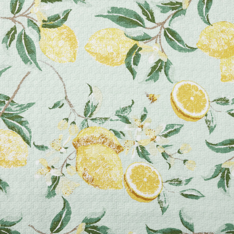 Ensemble de 2 serviettes de cuisine Martha Stewart Lims Whimsy 16 po x 28 po, turquoise / vert / jaune / blanc