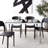 Clapton Glass Top Dining Table