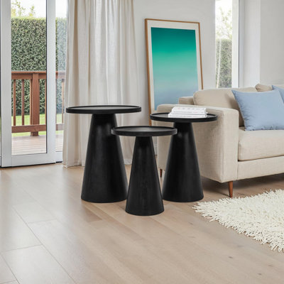 Jean Solid Wood Tray Top Nesting Tables
