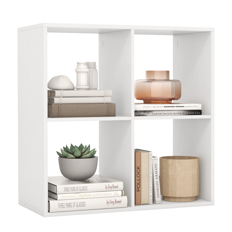 Seyram 27.56cm H Cube Bookcase, (2 Shelves) 27.56cmH x 70cmW x 13cmD