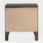 Grey Oak Bedside Table with 2 Drawers-868009111
