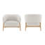 Fauteuil d'appoint pivotant rembourré Meraki-1263153997