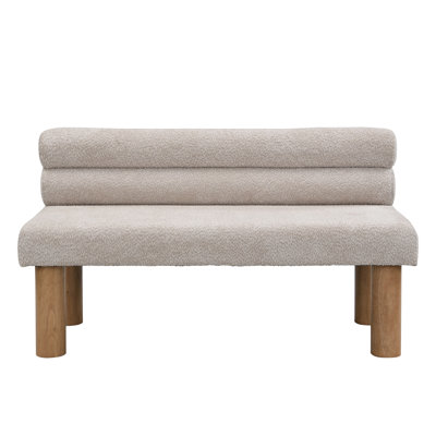 Upholstered Dining Bench With Back