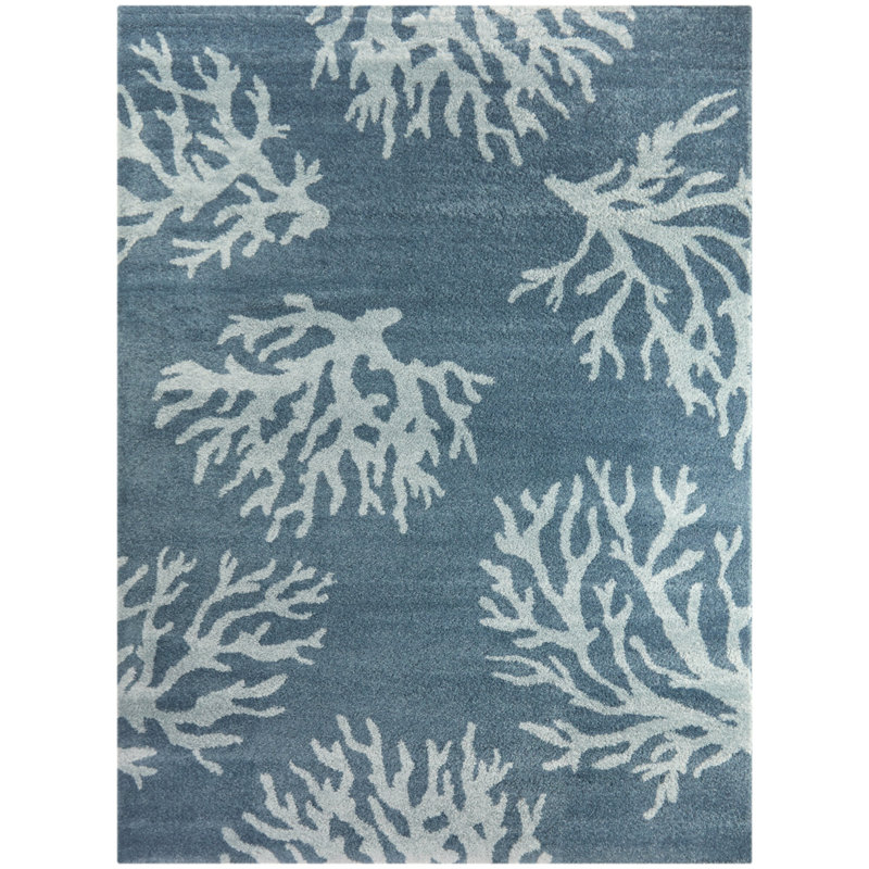 Tapis bleu Boca, Rectangle 8 pi 9 po x 12 pi