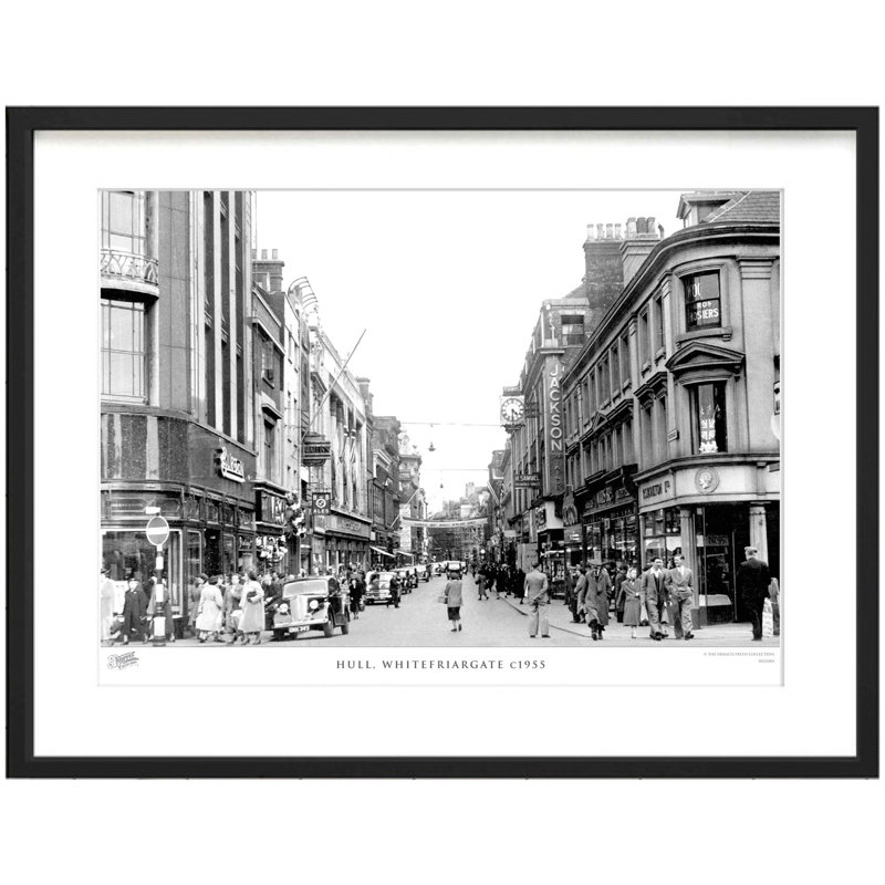 Hull, Whitefriargate C1955 by Francis Frith - Single Picture Frame Print, 60cm H x 80cm W x 2.3cm D