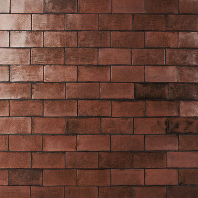 Emery 4x8 Handmade Crackled Matte Terracotta Subway Tile