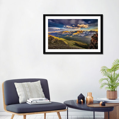 " Usa, Colorado, Rocky Mountain National Park. Mountain And Valley Landscape At Sunset " by Jaynes Gallery