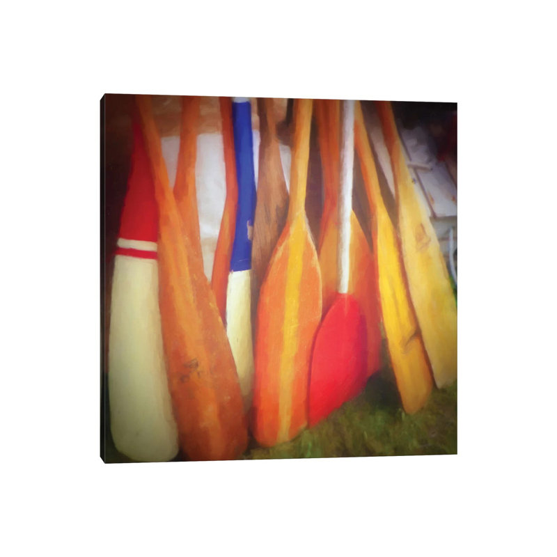 Boat Oars by Graffi*Tee Studios - Wrapped Canvas Print, 30.48 cm H x 30.48 cm W