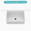 Undermount Single Bowl Fireclay Kitchen Sink, Rectangular Single Bowl Sink Basin