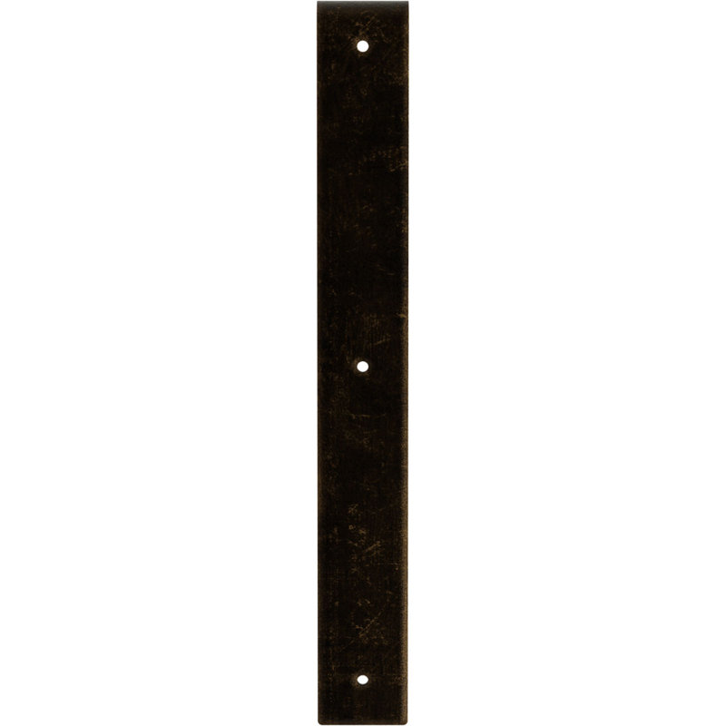 2"W x 16"D x 16"H Hamilton Steel Bracket, Antiqued Brass, 16" H x 2" W x 16" D, Antiqued Brass
