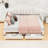 Upholstered Daybed with 2 Storage Drawers,  LED Lights and Trundle-1702059051