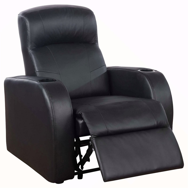 Fauteuil inclinable rembourré avec porte-gobelet