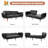 Caiya 81'' Faux Leather Convertible Sofa-168846052