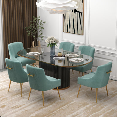 Elian Velvet Upholstered Dining Chair