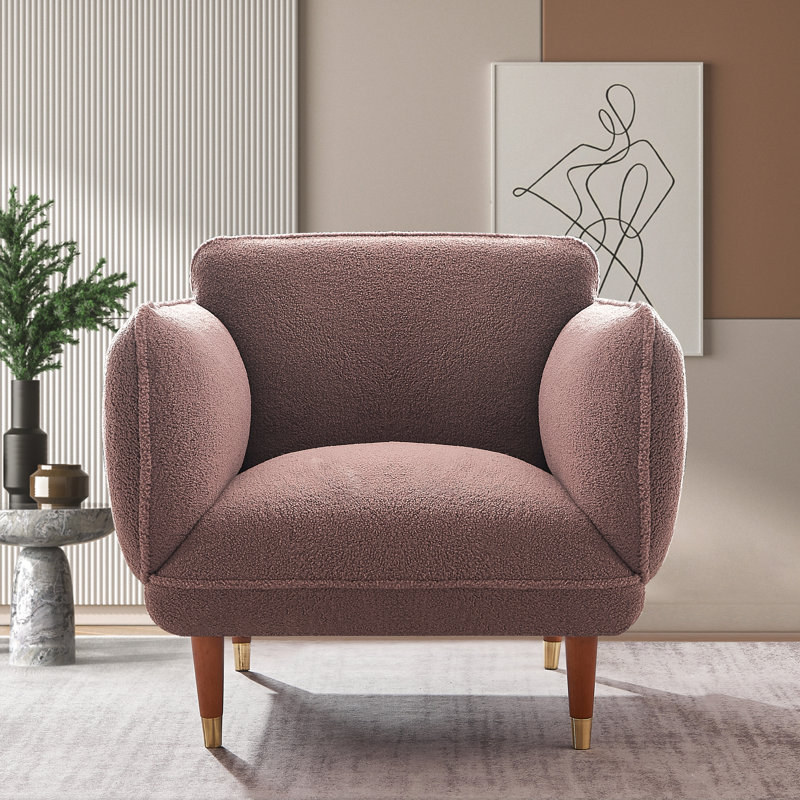 Mineta 33,86 po de large, 100% polyester rose foncé