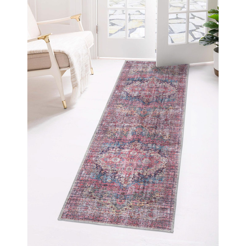 Gutshall Chenille Oriental Indoor Rug, Runner 2' x 10'