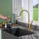 CASAINC 1.8 GPM Pull Down Kitchen Faucet with Deck Plate