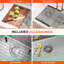 Évier de cuisine à tablier frontal en acier inoxydable de calibre 16 avec cuve double 36 pouces Blenzia 36 po x 21 po x 10 po