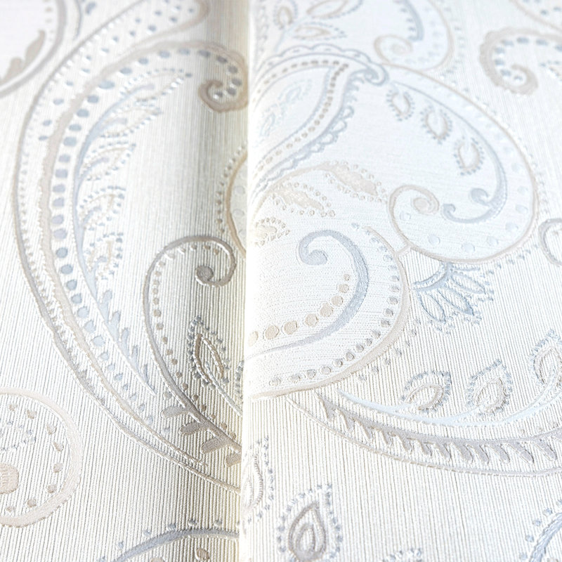 Rouleau de damas Magarita, Blanc