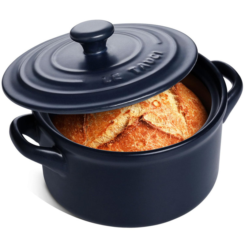 3 Quart Dutch Oven Pot, Midnight Blue
