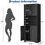 Multifunctional 67" Storage Cabinet with 4 Doors & Adjustable Shelves for Kitchen, Pantry, Living Room-1201988912